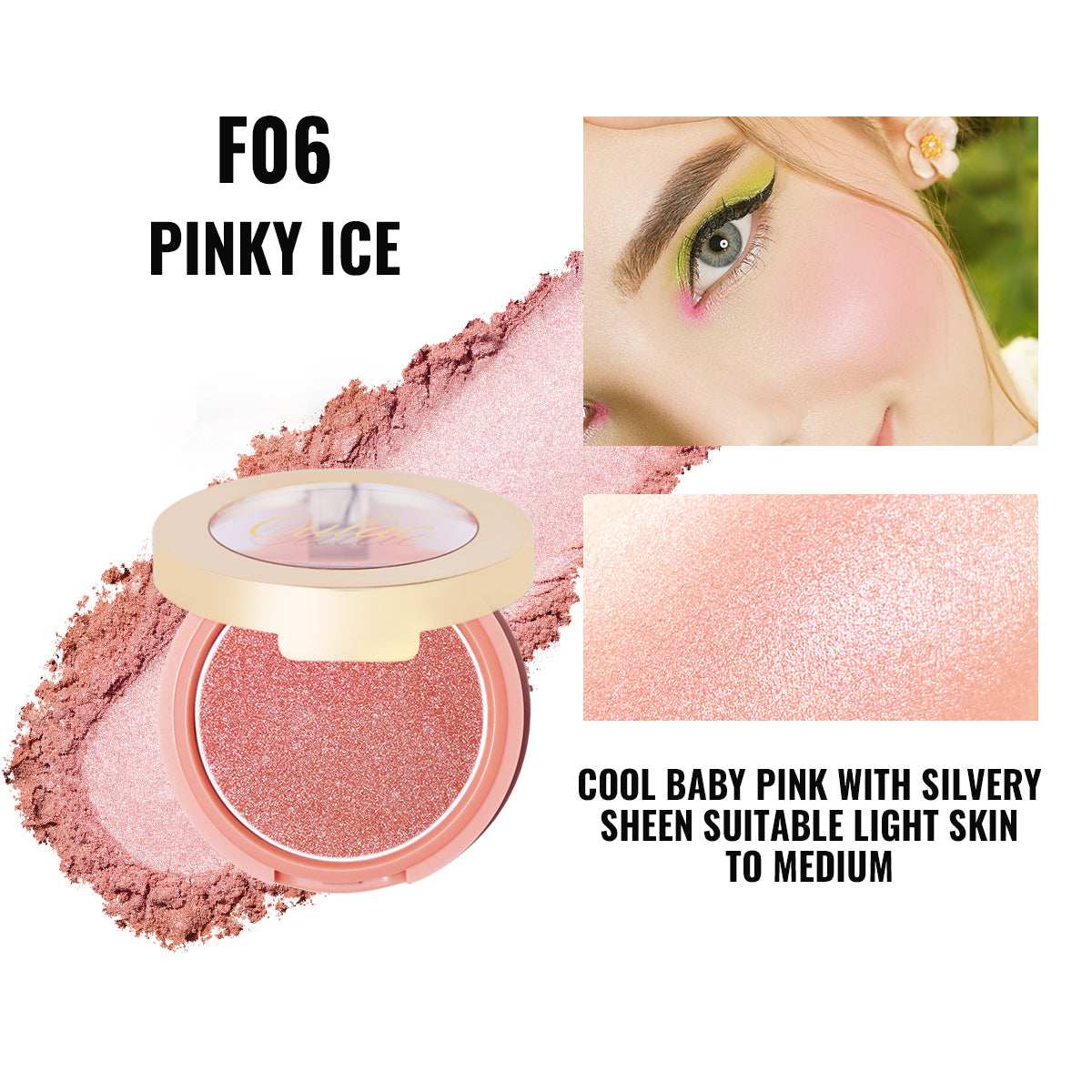 Blush Mono | F06 Pinky Ice - Oulac Cosmetics Official