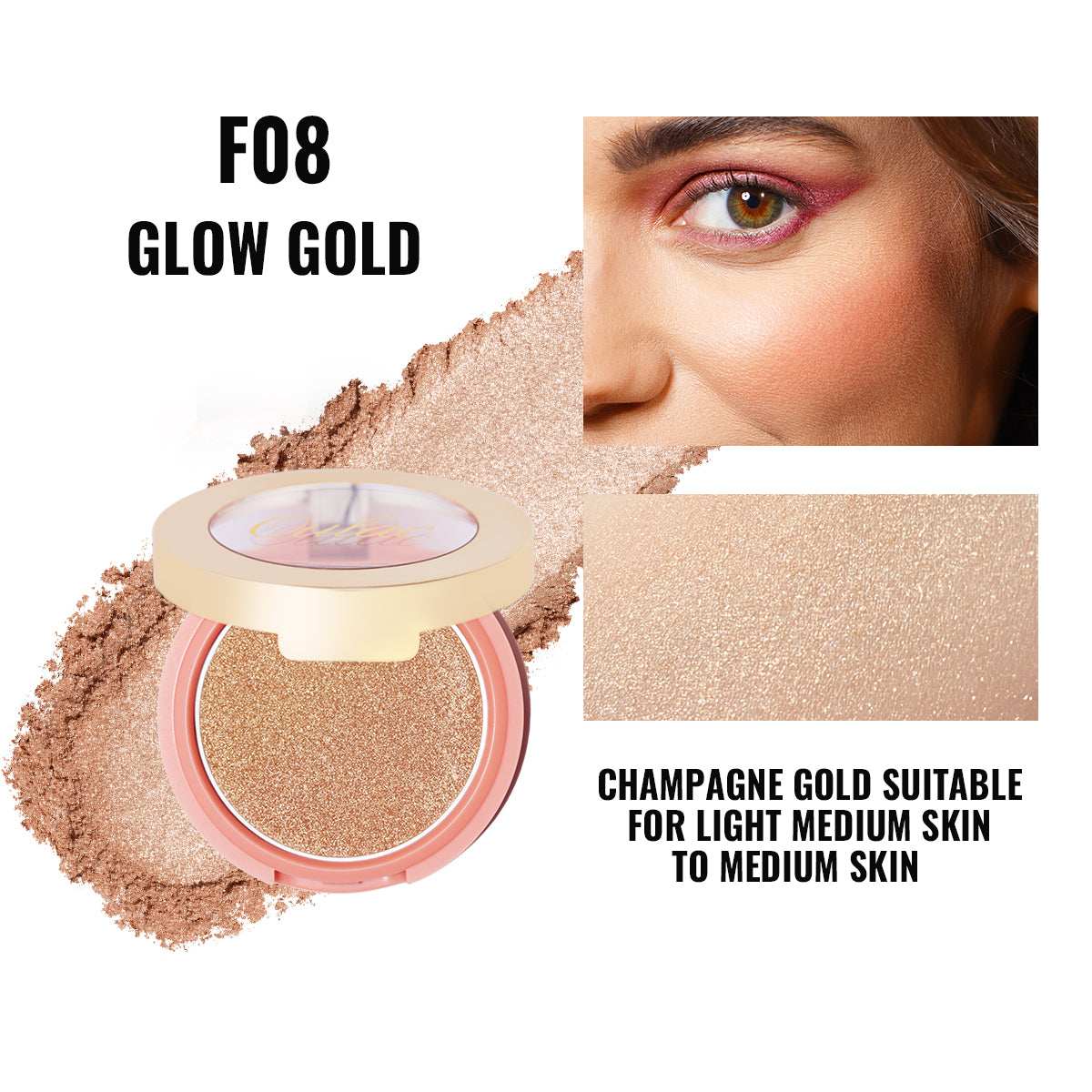 Blush Mono | F08 Glow Gold - Oulac Cosmetics Official