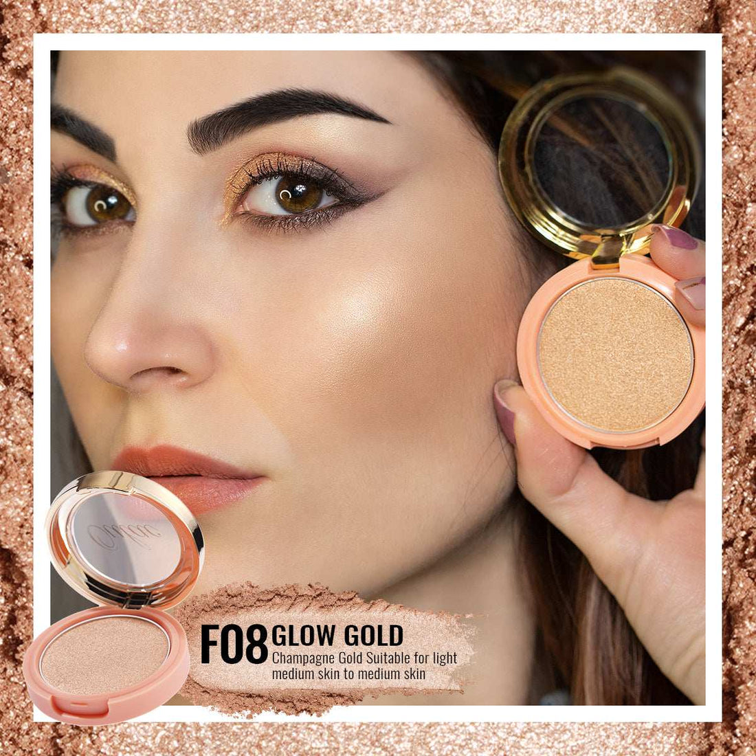 Blush Mono | F08 Glow Gold - Oulac Cosmetics Official